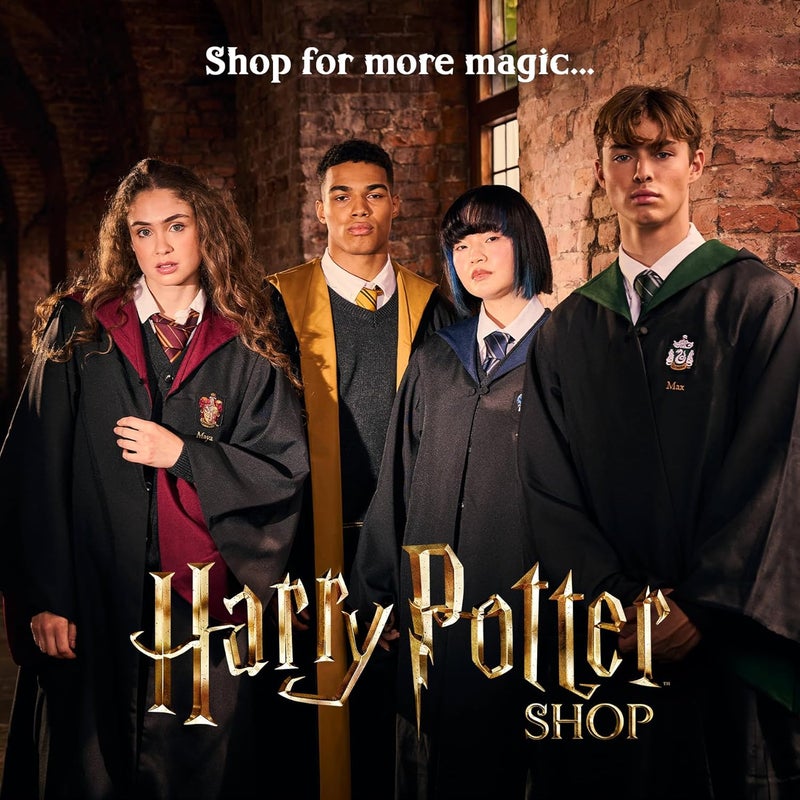 Harry Potter وشاح كروشيه شعار رافينكلو - أزرق وفضي - شعار منزل مطرّز - 66 بوصة × 7 بوصة - وشاح شتوي ناعم للأطفال والبالغين - إكسسوار زي عالم السحرة - Image 4